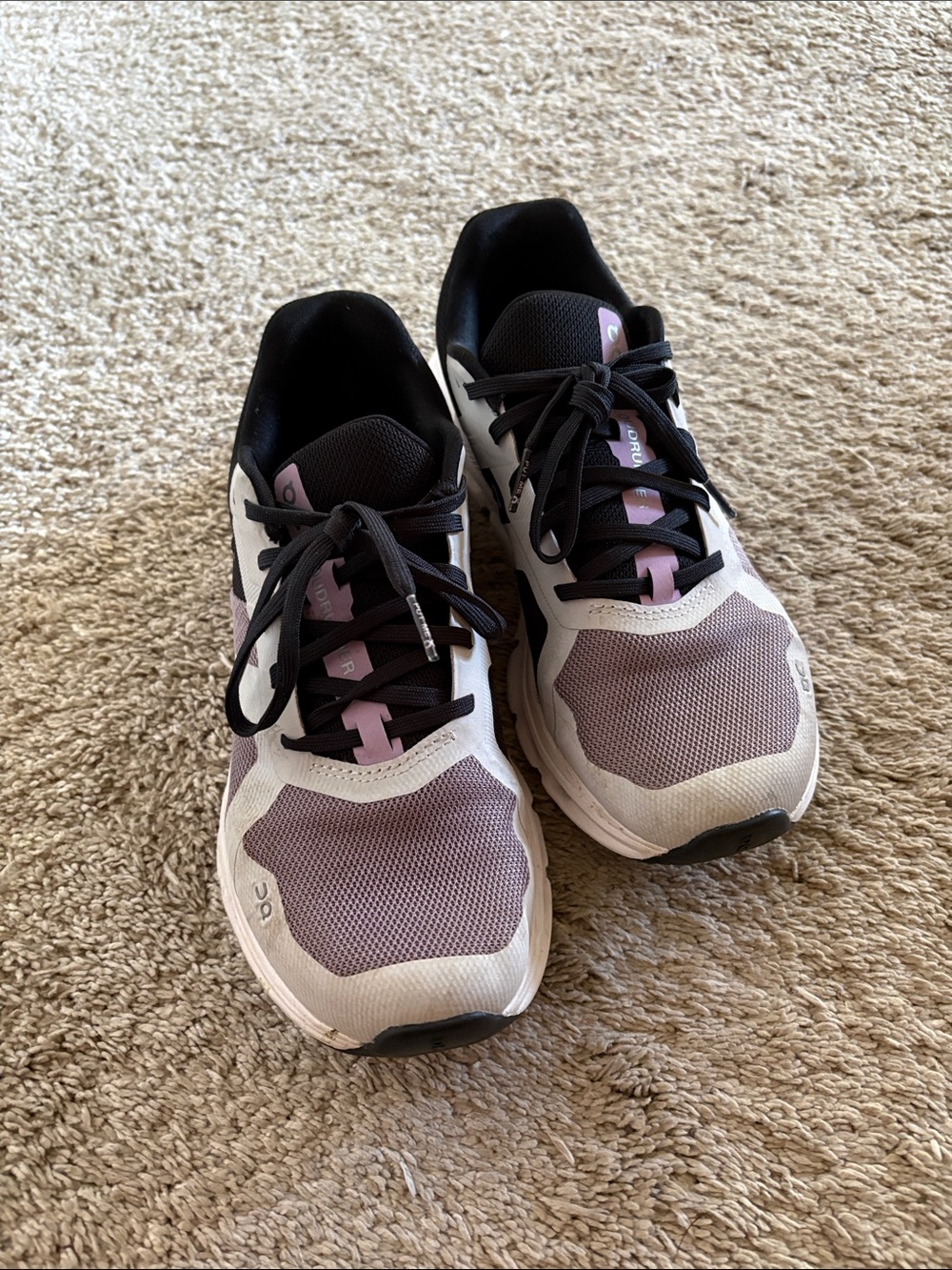 On Running Women’s Light Pink and White Running Shoes